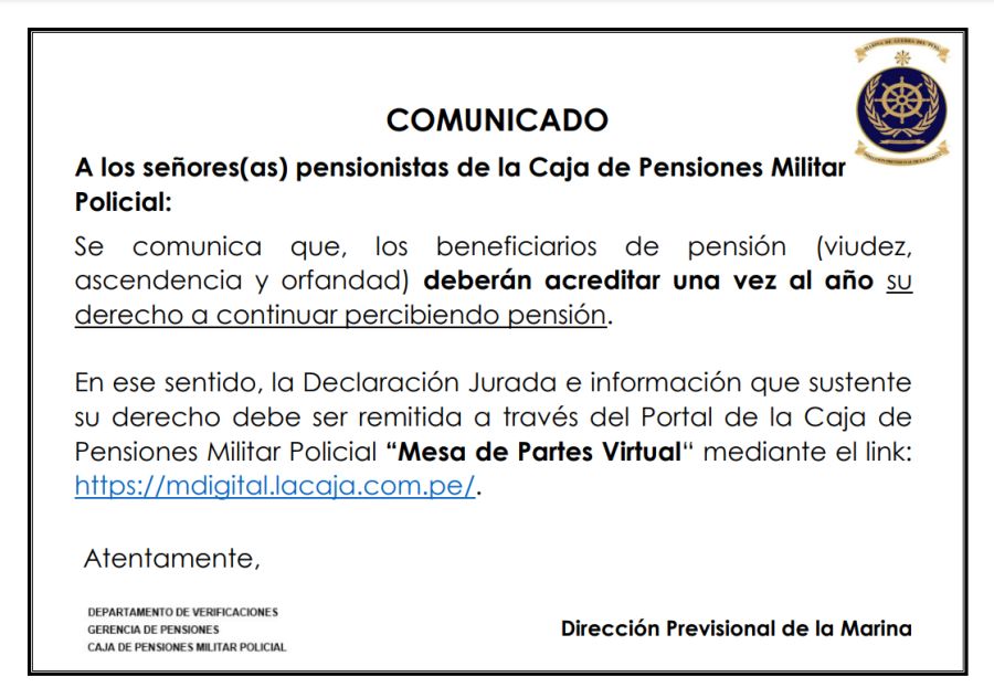 comunicado
